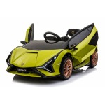 Ηλεκτροκίνητο Παιδικό Αυτοκίνητο Licensed Lamborghini Sian 12V σε Πράσινο Χρώμα 6388